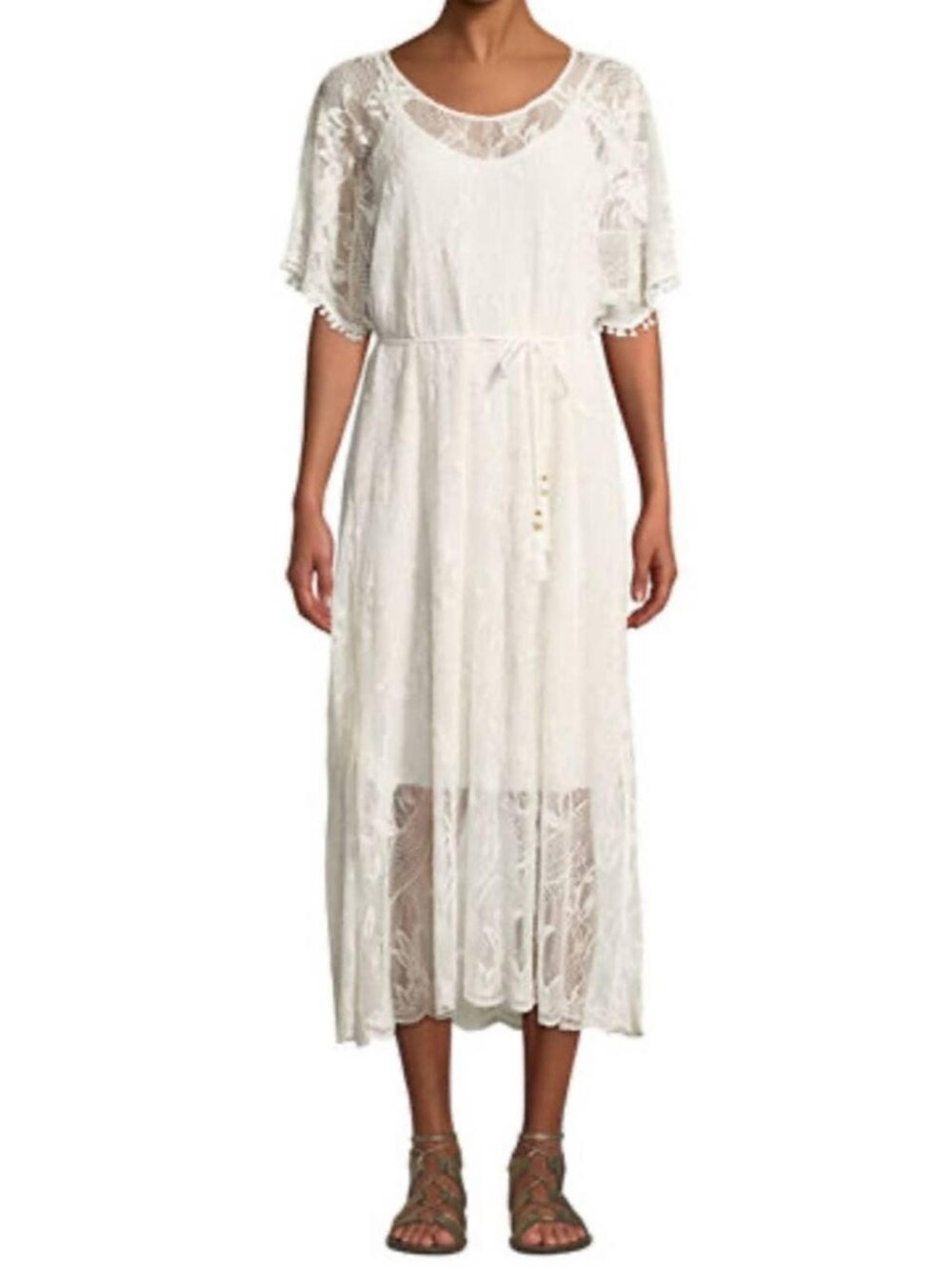 Jade x Johnny Was Sawyer Dress, Cream, Size Small